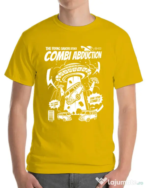 Tricou ADLER barbat Combi Abduction Galben