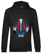 Hoodie barbat cu gluga Baymarty Negru