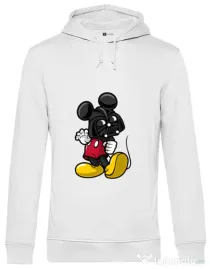 Hoodie barbat cu gluga Darkmouse Alb