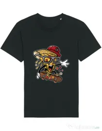 Tricou STANLEY STELLA barbat Pizza Skater Negru