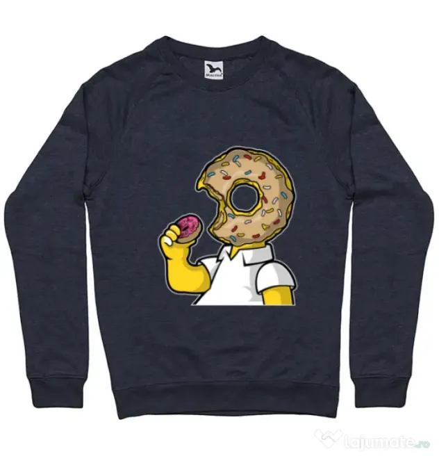 Bluza ADLER barbat I Like Donut Denim inchis