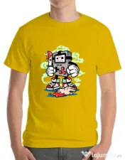 Tricou ADLER barbat Gamers Killer Galben 