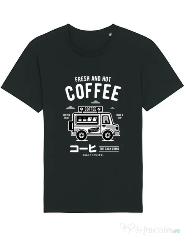 Tricou STANLEY STELLA barbat Coffee Van Negru