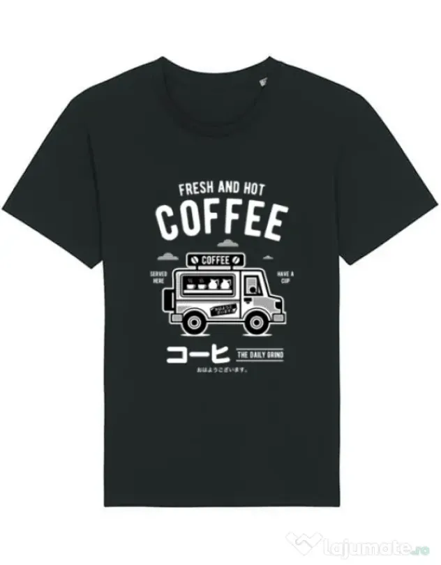 Tricou STANLEY STELLA barbat Coffee Van Negru