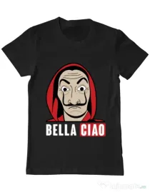 Tricou ADLER barbat Bella ciao Negru