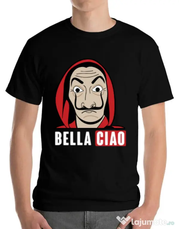 Tricou ADLER barbat Bella ciao Negru