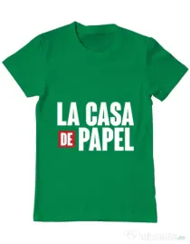 Tricou ADLER barbat La casa de papel Verde mediu