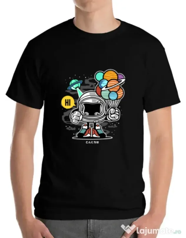 Tricou ADLER barbat Gift From Outer Space Negru