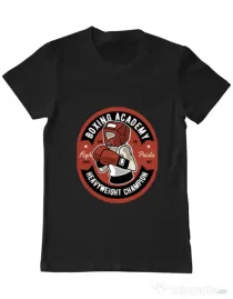 Tricou ADLER barbat Boxing Academy Negru