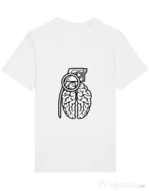 Tricou STANLEY STELLA barbat Grenade Brain Alb