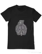 Tricou ADLER barbat Grenade Ribcage Negru