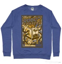 Bluza ADLER barbat Robot Toaster Albastru melanj