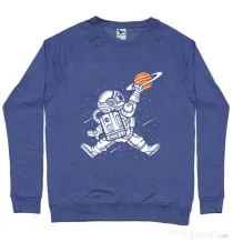 Bluza ADLER barbat Space Jump Albastru melanj