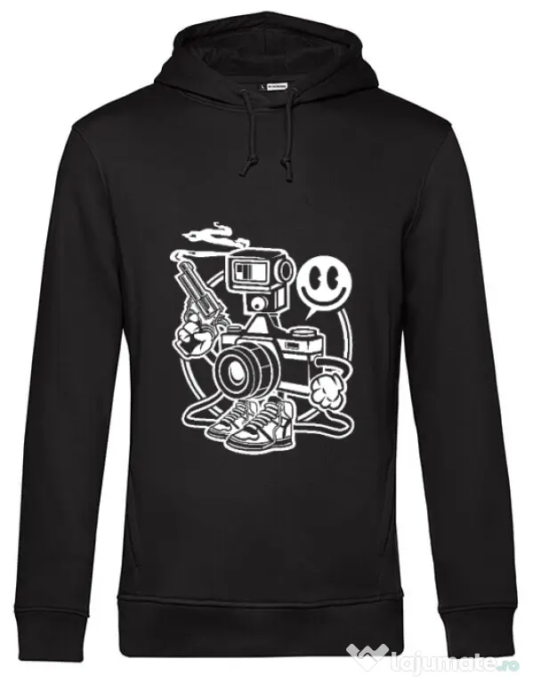Hoodie barbat cu gluga Shooter Negru