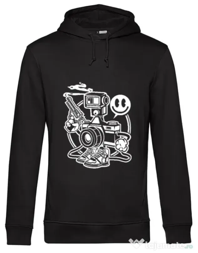 Hoodie barbat cu gluga Shooter Negru