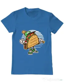 Tricou ADLER barbat Taco Albastru azuriu