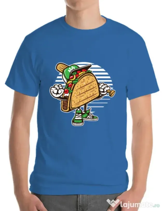 Tricou ADLER barbat Taco Albastru azuriu