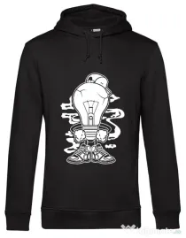 Hoodie barbat cu gluga Light Boy Negru