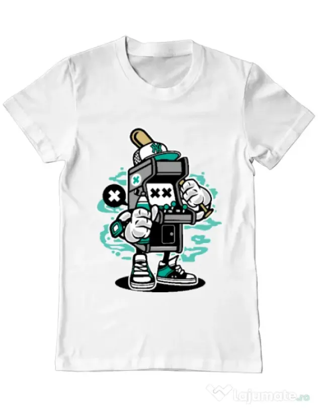 Tricou ADLER barbat Game On 2 Alb