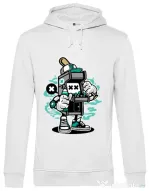 Hoodie barbat cu gluga Game On 2 Alb