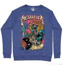 Bluza ADLER barbat Heavy Guitar Albastru melanj