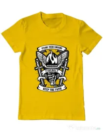 Tricou ADLER barbat Torch Galben