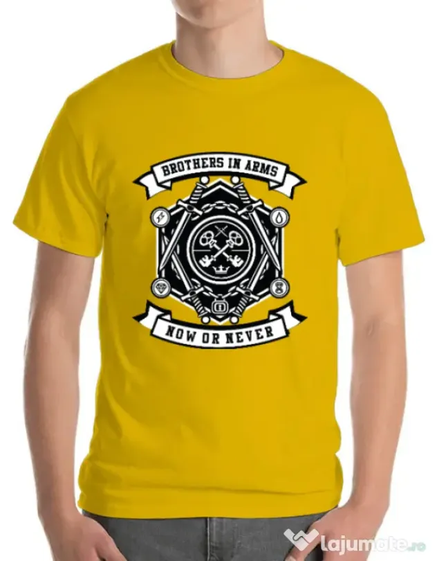 Tricou ADLER barbat Keys Galben