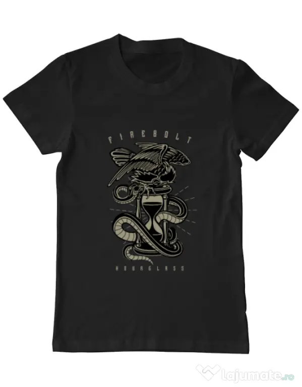 Tricou ADLER barbat Hourglass Negru