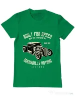 Tricou ADLER barbat Built For Speed Verde mediu