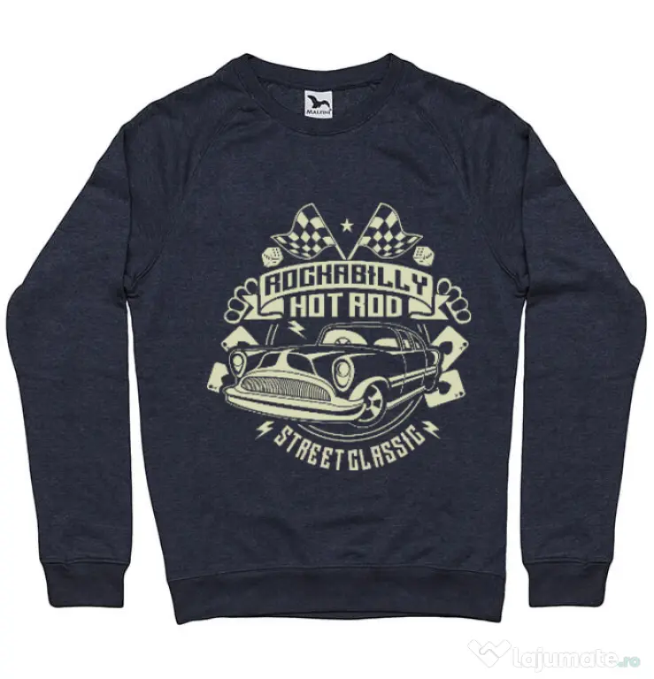 Bluza ADLER barbat Rockabilly Hotrod Denim inchis