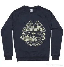 Bluza ADLER barbat Rockabilly Hotrod Denim inchis