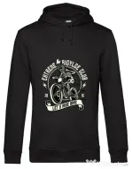 Hoodie barbat cu gluga Lets Ride Bike Negru