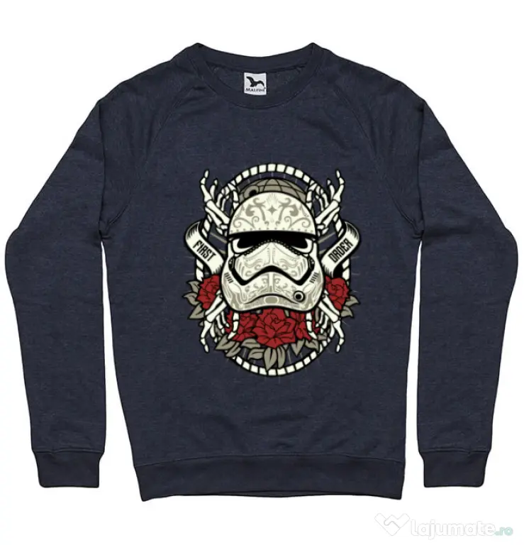 Bluza ADLER barbat Sugar Skull Trooper Denim inchis