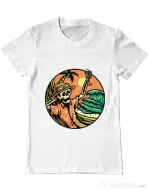 Tricou ADLER barbat Have a Nice Day Alb