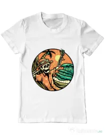 Tricou ADLER barbat Have a Nice Day Alb