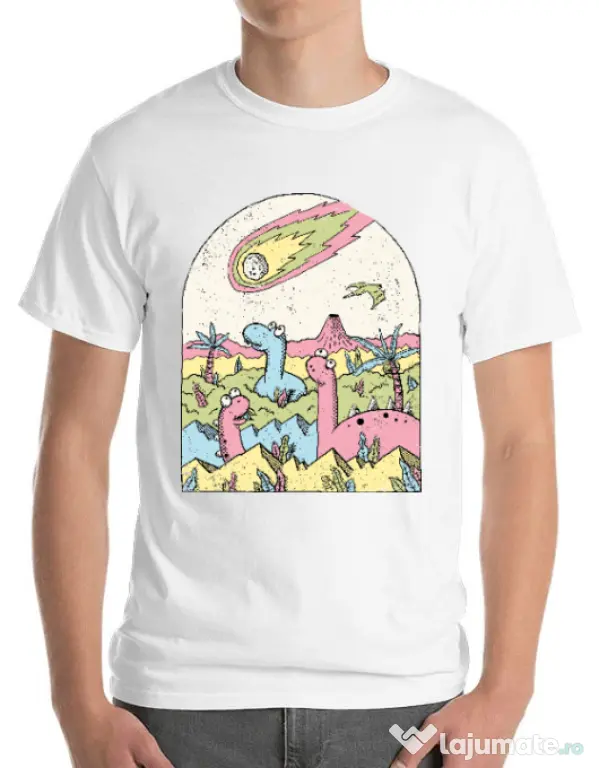 Tricou ADLER barbat Asteroid Alb