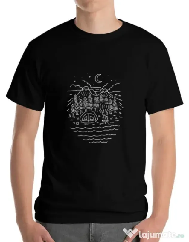 Tricou ADLER barbat The Great Outdoors Negru