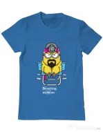 Tricou ADLER barbat Breaking Minion Albastru azuriu