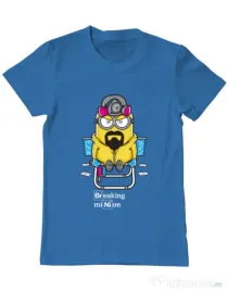 Tricou ADLER barbat Breaking Minion Albastru azuriu