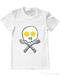 Tricou ADLER barbat Eggskull Alb