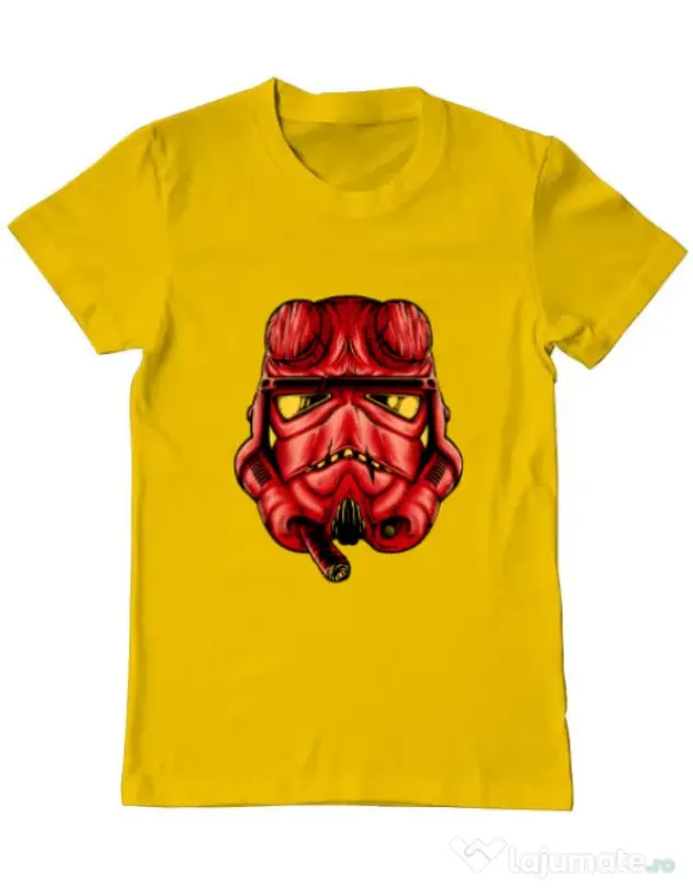Tricou ADLER barbat Helltrooperboy Galben