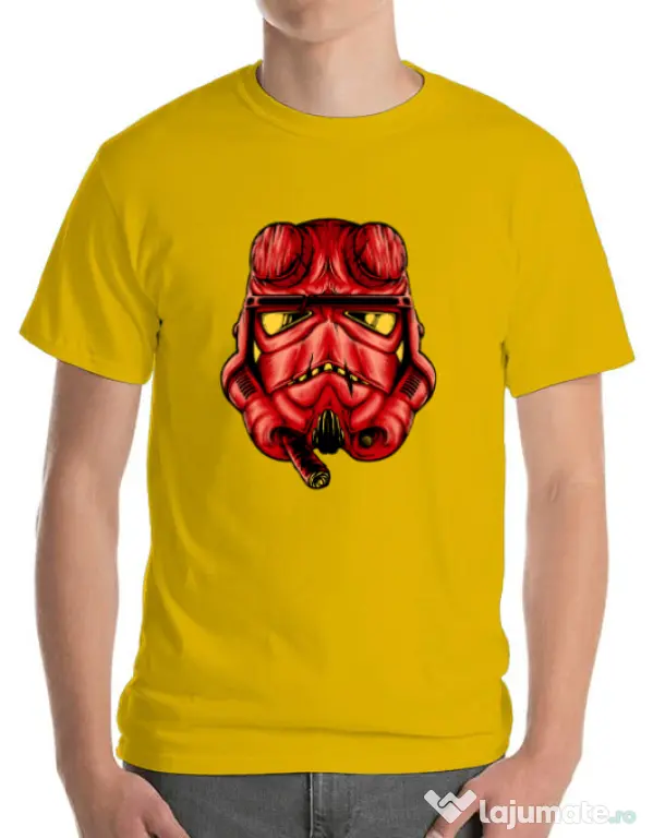 Tricou ADLER barbat Helltrooperboy Galben