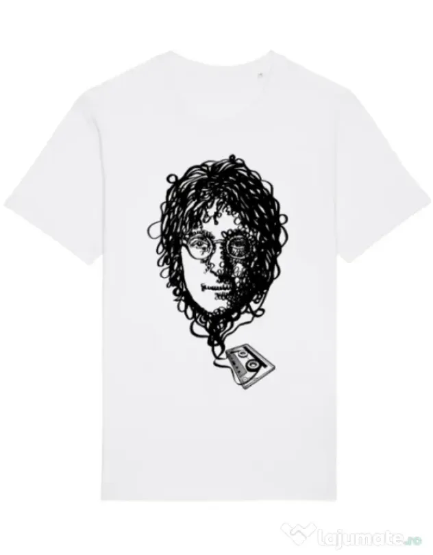Tricou STANLEY STELLA barbat Imagine Cassette Alb