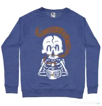 Bluza ADLER barbat Its Coffee Time Albastru melanj
