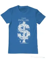 Tricou ADLER barbat Tree Dollar Albastru azuriu