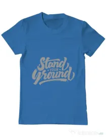 Tricou ADLER barbat Stand Your Ground Albastru azuriu