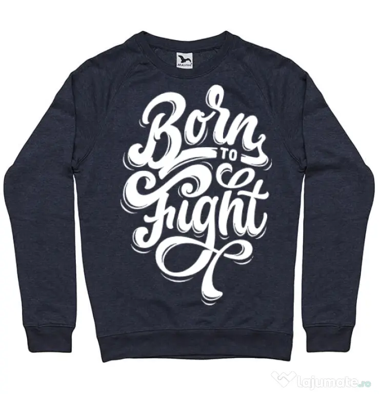 Bluza ADLER barbat Born To Fight Denim inchis