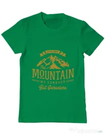Tricou ADLER barbat Its not the mountain we conquer Verde mediu
