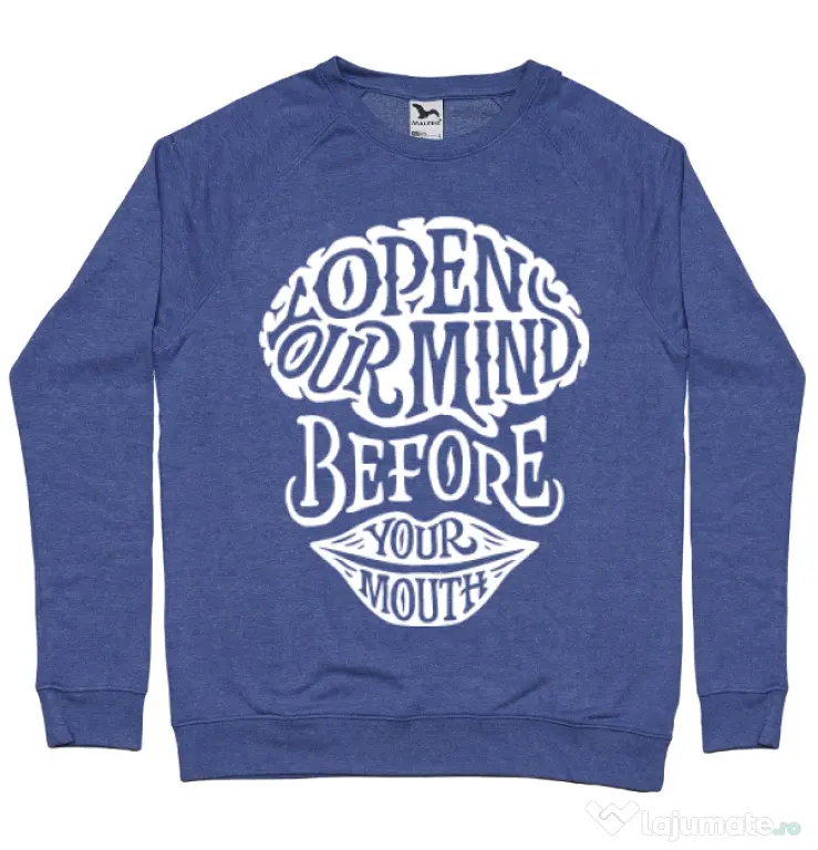 Bluza ADLER barbat Open your mind Albastru melanj