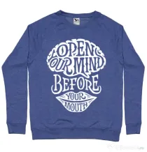Bluza ADLER barbat Open your mind Albastru melanj